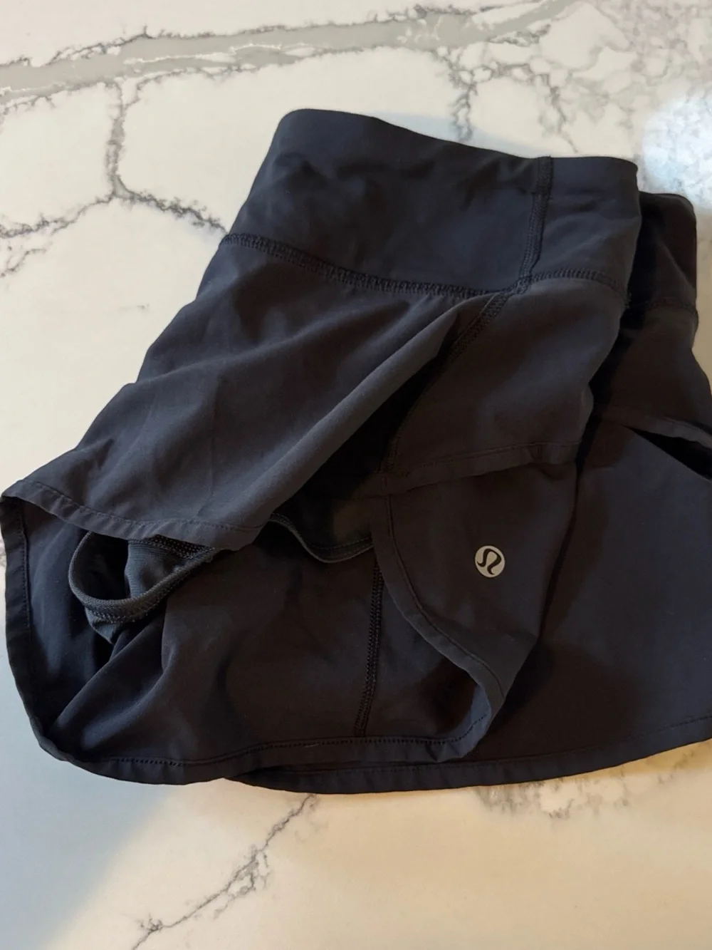 Lululemon black athletic shorts 6